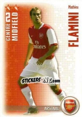 Sticker Mathieu Flamini - Shoot Out Premier League 2006-2007 - Magicboxint