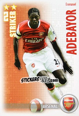 Sticker Emmanuel Adebayor - Shoot Out Premier League 2006-2007 - Magicboxint