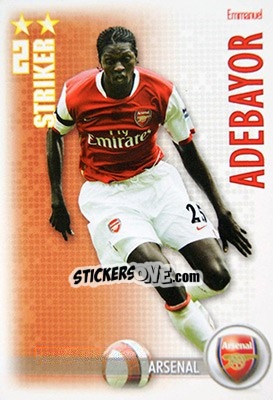 Sticker Emmanuel Adebayor - Shoot Out Premier League 2006-2007 n. 14 - Magicboxint