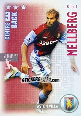 Sticker Olof Mellberg - Shoot Out Premier League 2006-2007 - Magicboxint
