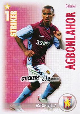 Sticker Gabriel Agbonlahor - Shoot Out Premier League 2006-2007 - Magicboxint