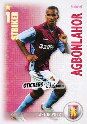 Sticker Gabriel Agbonlahor - Shoot Out Premier League 2006-2007 n. 33 - Magicboxint