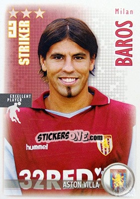Cromo Milan Baros - Shoot Out Premier League 2006-2007 - Magicboxint