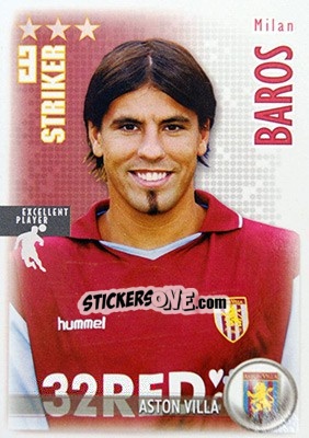 Sticker Milan Baros - Shoot Out Premier League 2006-2007 n. 36 - Magicboxint