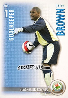 Sticker Jason Brown - Shoot Out Premier League 2006-2007 - Magicboxint
