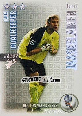 Sticker Jussi Jaaskelainen - Shoot Out Premier League 2006-2007 - Magicboxint