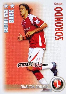 Cromo Gonzalo Sorondo - Shoot Out Premier League 2006-2007 - Magicboxint