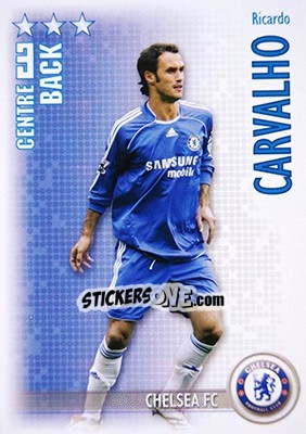 Sticker Ricardo Carvalho - Shoot Out Premier League 2006-2007 n. 95 - Magicboxint