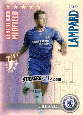 Sticker Frank Lampard - Shoot Out Premier League 2006-2007 n. 100 - Magicboxint