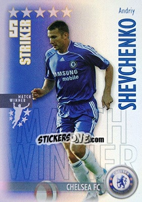 Sticker Andriy Shevchenko - Shoot Out Premier League 2006-2007 - Magicboxint