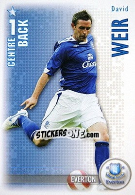 Sticker David Weir - Shoot Out Premier League 2006-2007 - Magicboxint
