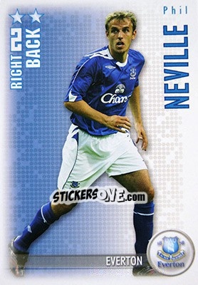 Sticker Phil Neville - Shoot Out Premier League 2006-2007 - Magicboxint