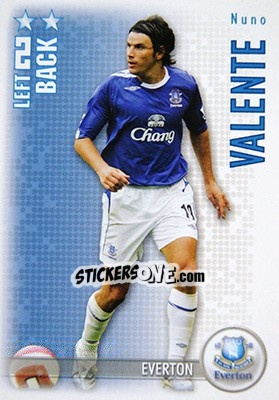 Sticker Nuno Valente - Shoot Out Premier League 2006-2007 - Magicboxint