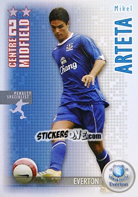 Sticker Mikel Arteta - Shoot Out Premier League 2006-2007 n. 118 - Magicboxint