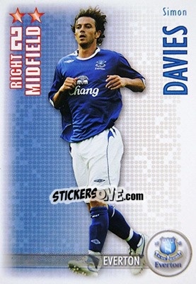 Sticker Simon Davies - Shoot Out Premier League 2006-2007 n. 119 - Magicboxint