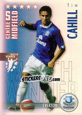 Sticker Tim Cahill - Shoot Out Premier League 2006-2007 n. 121 - Magicboxint