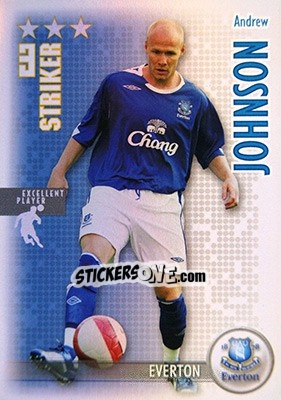 Sticker Andrew Johnson - Shoot Out Premier League 2006-2007 n. 124 - Magicboxint