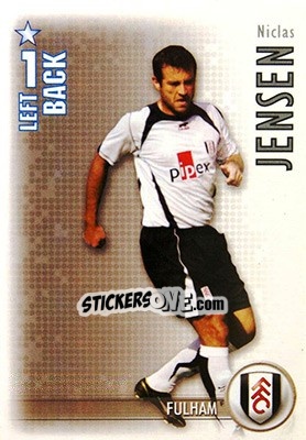 Sticker Niclas Jensen - Shoot Out Premier League 2006-2007 - Magicboxint
