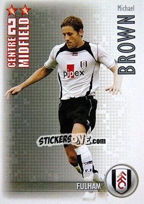 Sticker Michael Brown - Shoot Out Premier League 2006-2007 - Magicboxint