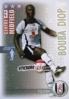 Sticker Papa Bouba Diop - Shoot Out Premier League 2006-2007 - Magicboxint