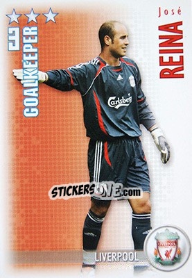 Sticker Pepe Reina - Shoot Out Premier League 2006-2007 n. 145 - Magicboxint