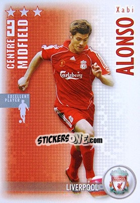 Sticker Xabi Alonso - Shoot Out Premier League 2006-2007 n. 153 - Magicboxint