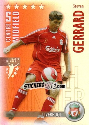 Sticker Steven Gerrard - Shoot Out Premier League 2006-2007 n. 155 - Magicboxint