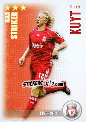 Sticker Dirk Kuyt - Shoot Out Premier League 2006-2007 n. 160 - Magicboxint
