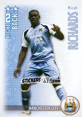 Sticker Micah Richards - Shoot Out Premier League 2006-2007 - Magicboxint