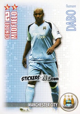 Sticker Ousmane Dabo - Shoot Out Premier League 2006-2007 n. 172 - Magicboxint