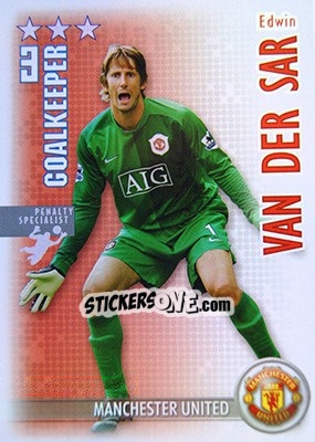 Figurina Edwin van der Sar - Shoot Out Premier League 2006-2007 - Magicboxint