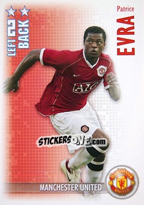 Cromo Patrice Evra - Shoot Out Premier League 2006-2007 - Magicboxint