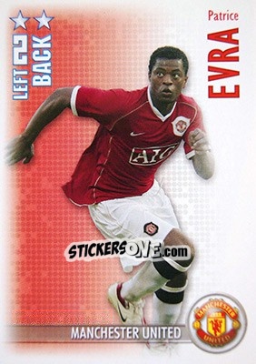 Sticker Patrice Evra - Shoot Out Premier League 2006-2007 n. 188 - Magicboxint