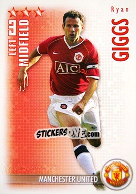 Sticker Ryan Giggs - Shoot Out Premier League 2006-2007 n. 191 - Magicboxint