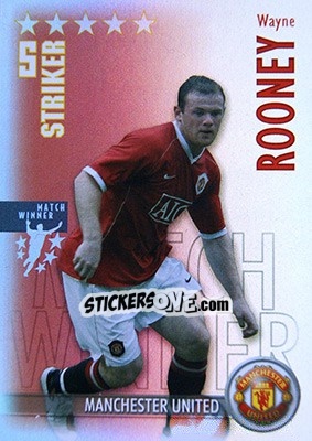 Sticker Wayne Rooney - Shoot Out Premier League 2006-2007 n. 196 - Magicboxint