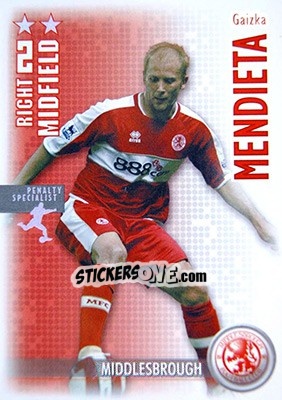 Sticker Gaizka Mendieta - Shoot Out Premier League 2006-2007 - Magicboxint