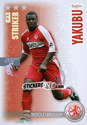 Sticker Aiyegbeni Yakubu - Shoot Out Premier League 2006-2007 - Magicboxint