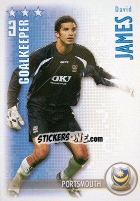 Sticker David James - Shoot Out Premier League 2006-2007 - Magicboxint