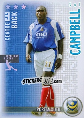 Cromo Sol Campbell - Shoot Out Premier League 2006-2007 - Magicboxint