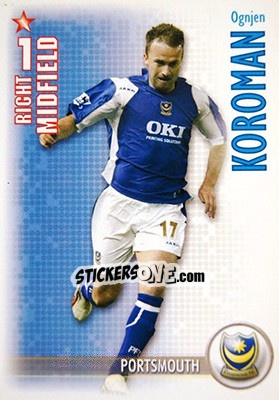 Sticker Ognjen Koroman - Shoot Out Premier League 2006-2007 - Magicboxint
