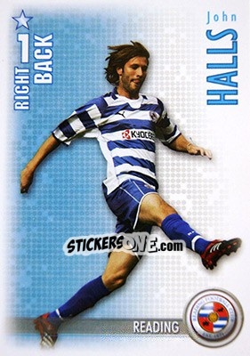 Sticker John Halls - Shoot Out Premier League 2006-2007 - Magicboxint
