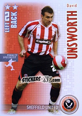 Sticker David Unsworth - Shoot Out Premier League 2006-2007 - Magicboxint