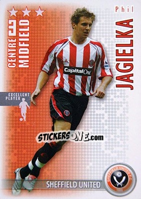 Sticker Phil Jagielka - Shoot Out Premier League 2006-2007 n. 280 - Magicboxint