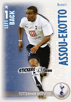 Sticker Benoit Assou-Ekotto - Shoot Out Premier League 2006-2007 - Magicboxint