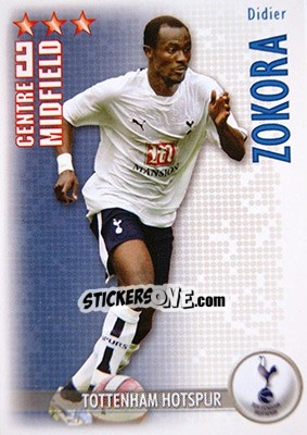 Sticker Didier Zokora - Shoot Out Premier League 2006-2007 n. 301 - Magicboxint
