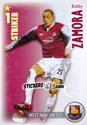 Sticker Bobby Zamora - Shoot Out Premier League 2006-2007 - Magicboxint