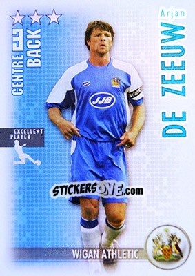 Sticker Arjan De Zeeuw - Shoot Out Premier League 2006-2007 - Magicboxint