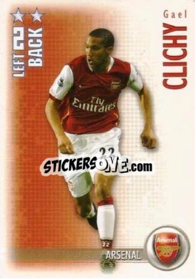 Sticker Gael Clichy - Shoot Out Premier League 2006-2007 - Magicboxint