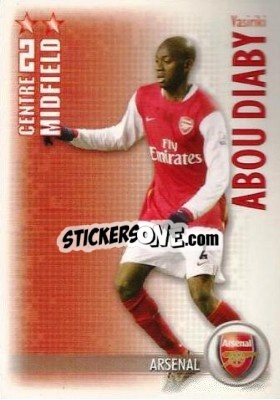 Sticker Abou Diaby - Shoot Out Premier League 2006-2007 - Magicboxint