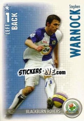 Cromo Stephen Warnock - Shoot Out Premier League 2006-2007 - Magicboxint